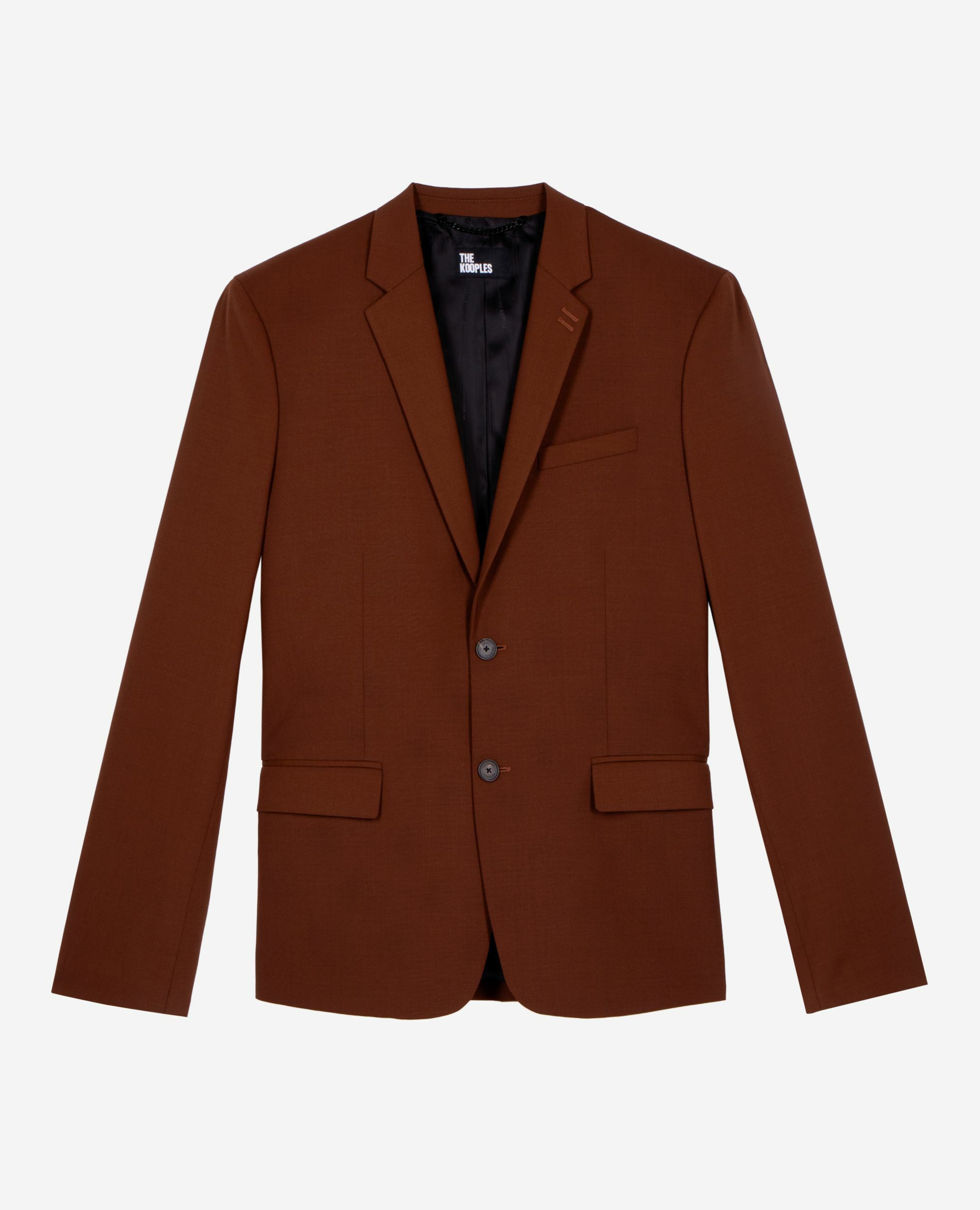 Brown suit jacket, ROUILLE, hi-res image number null