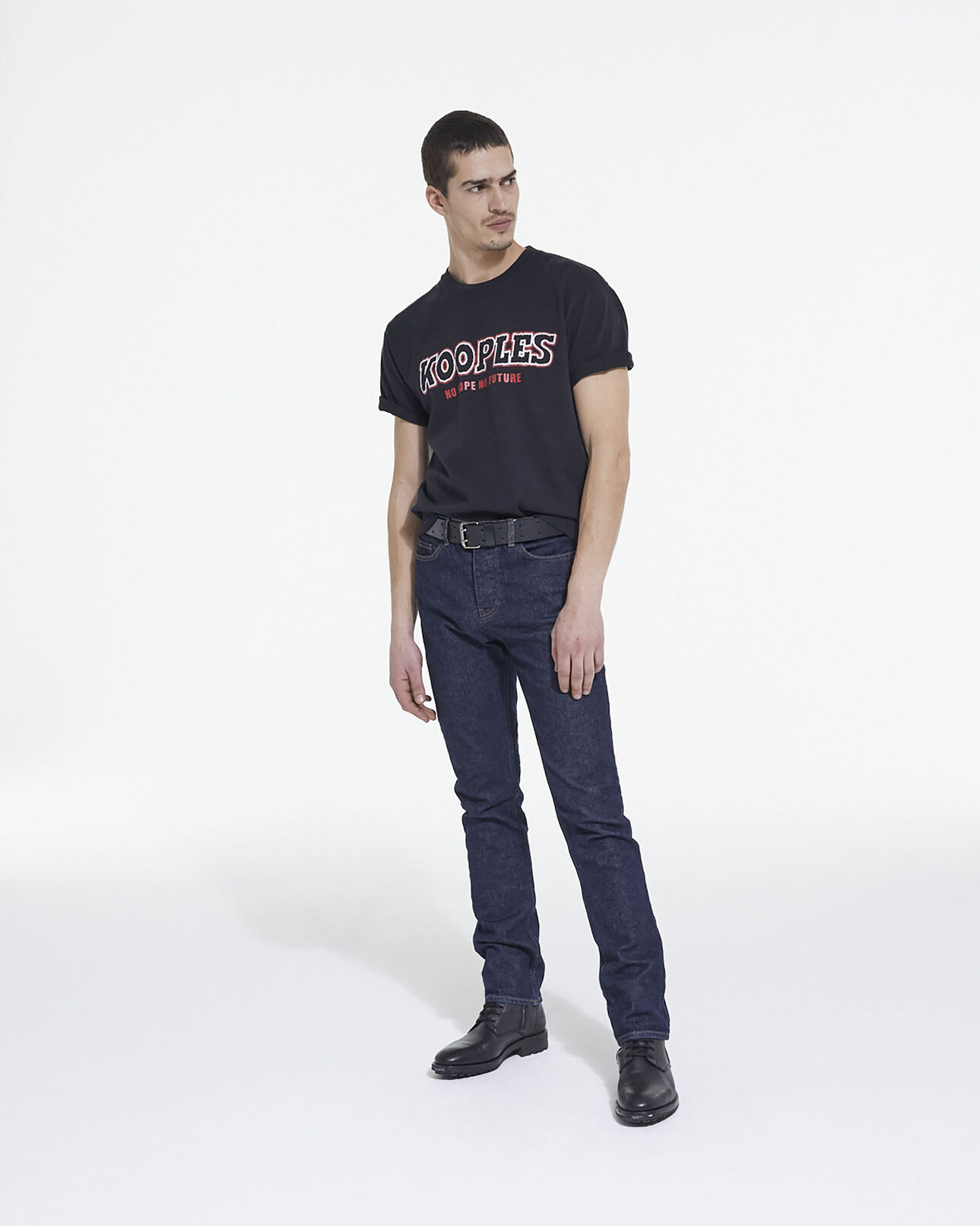 The Kooples HOMME BLACK t-shirt noir