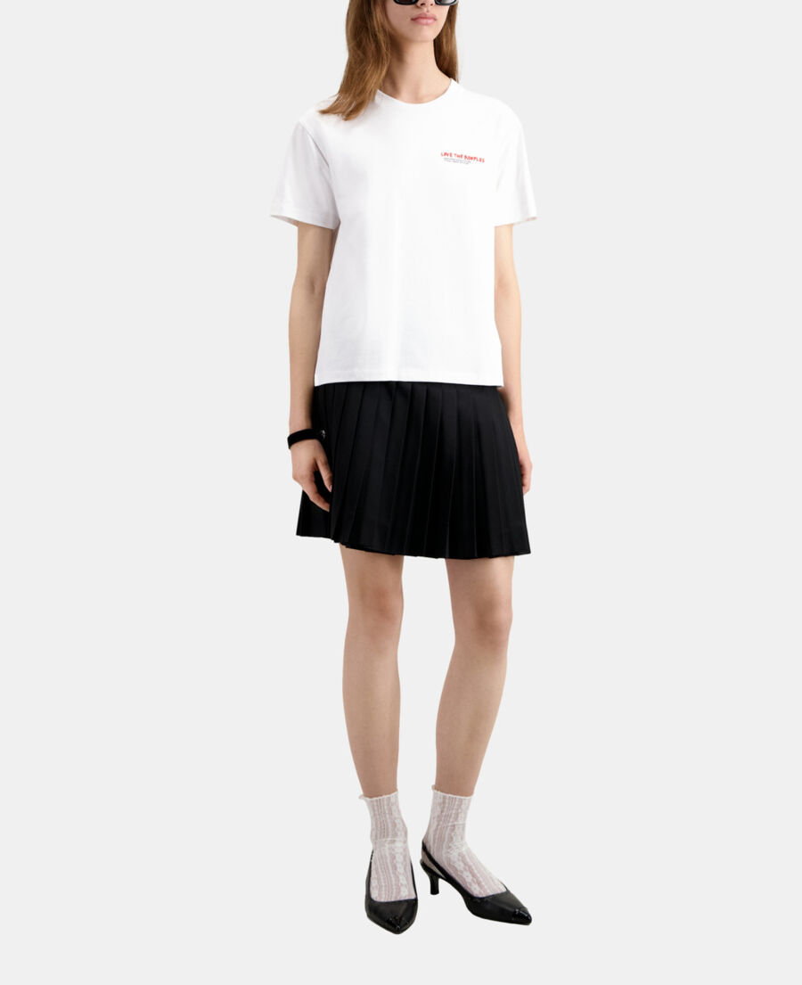 The Kooples DAMEN WHITE wei&szlig;es t-shirt damen i love kooples