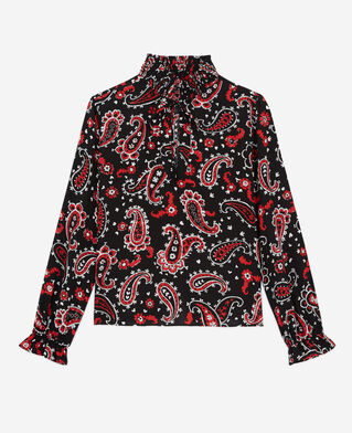 The Kooples F BLACK - RED printed blouse
