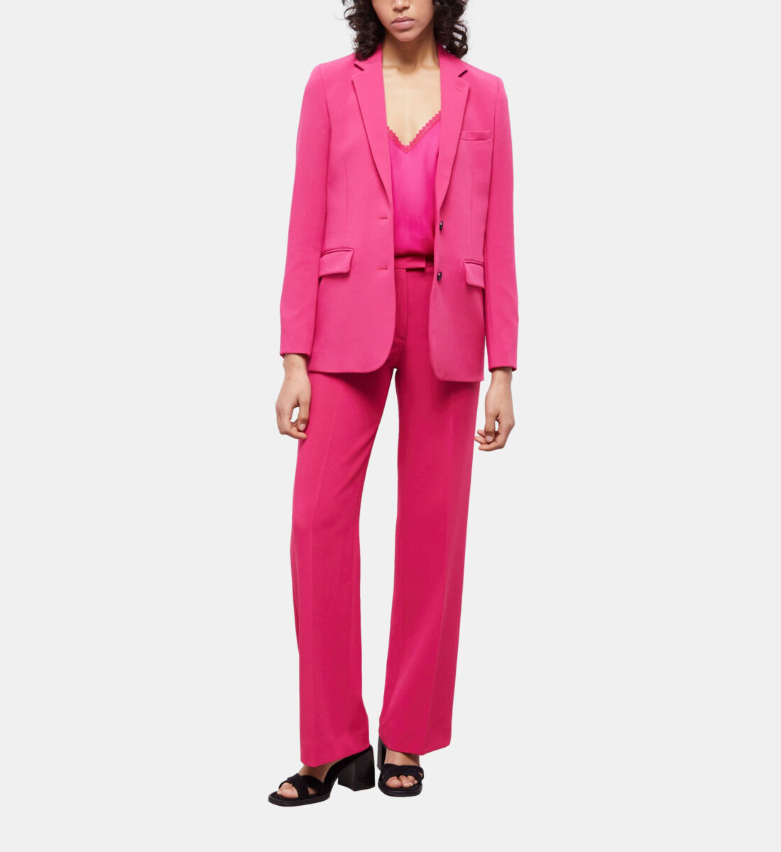 Pink crepe suit jacket