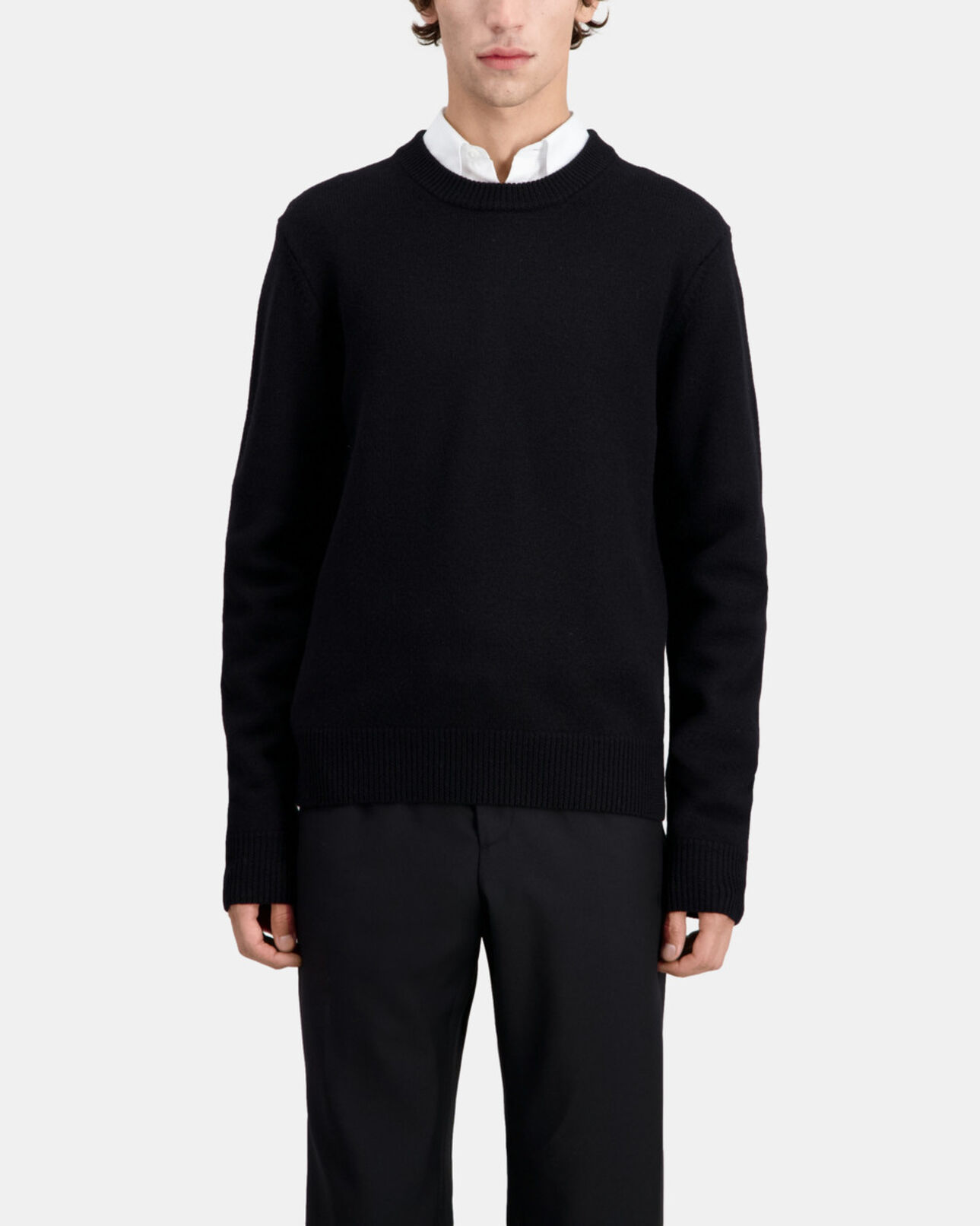 The Kooples MEN BLACK black wool sweater