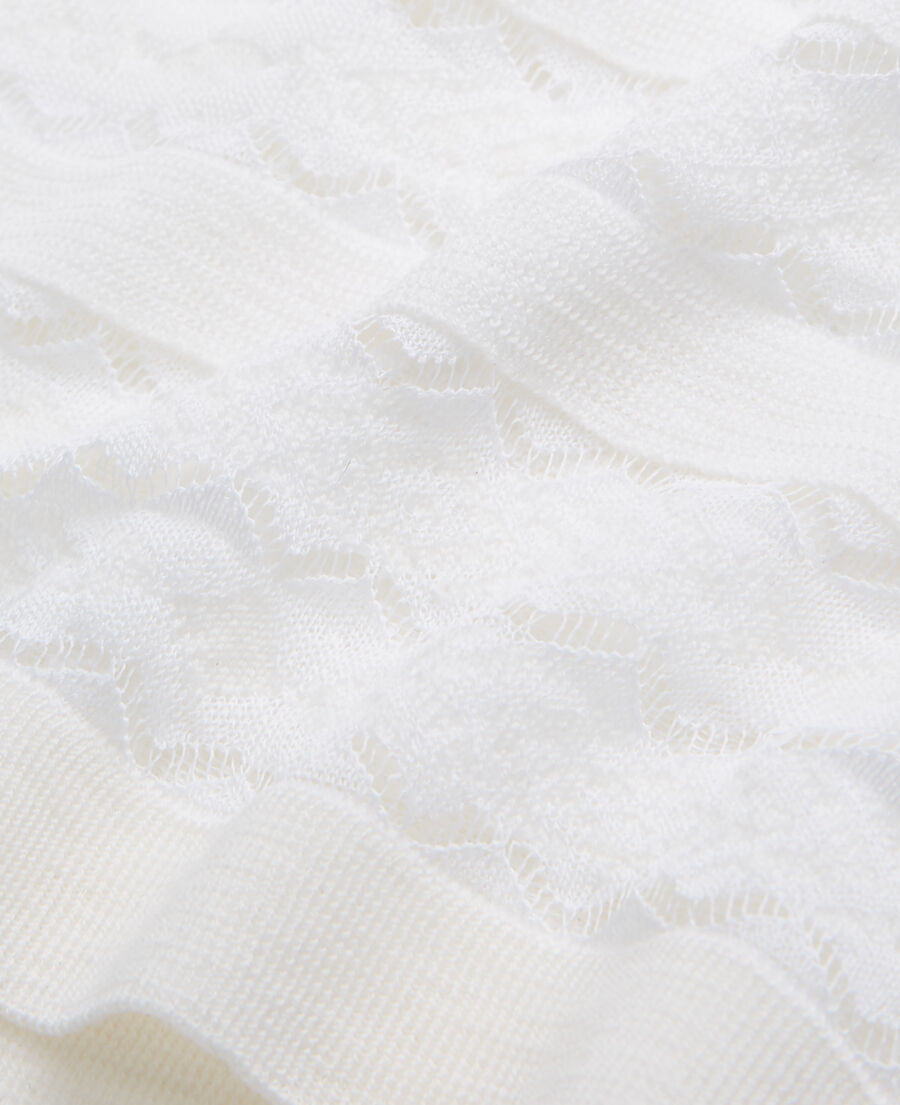 pull en laine blanc