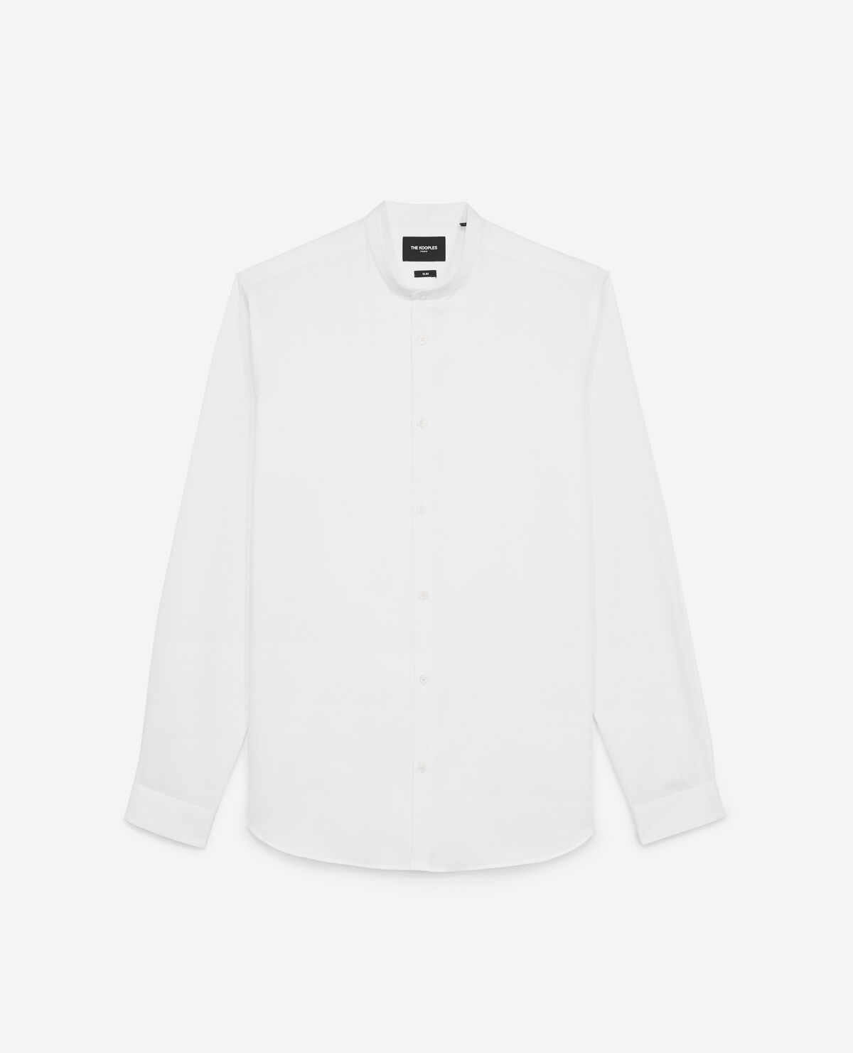 Camisa blanca sin botones on sale