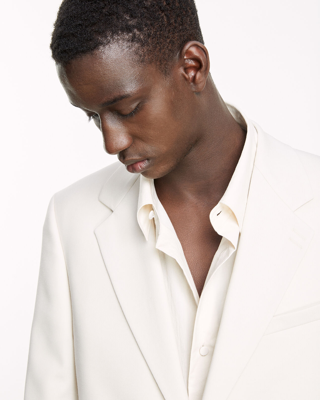 The Kooples MEN ECRU ecru jacket with covered buttons