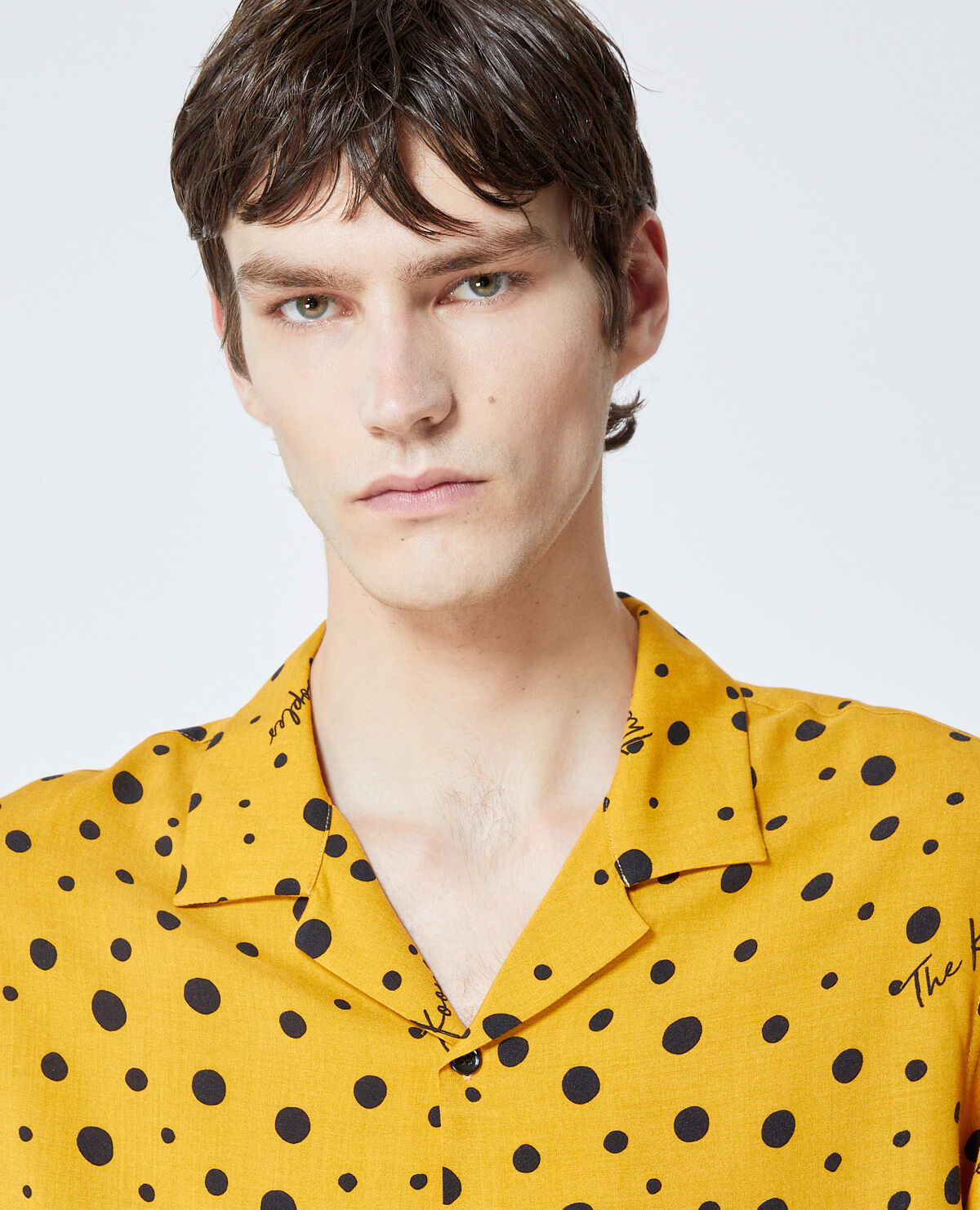Zara yellow polka dot top best sale