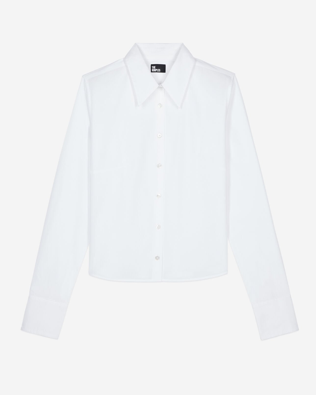The Kooples DAMEN WHITE weißes hemd aus popeline