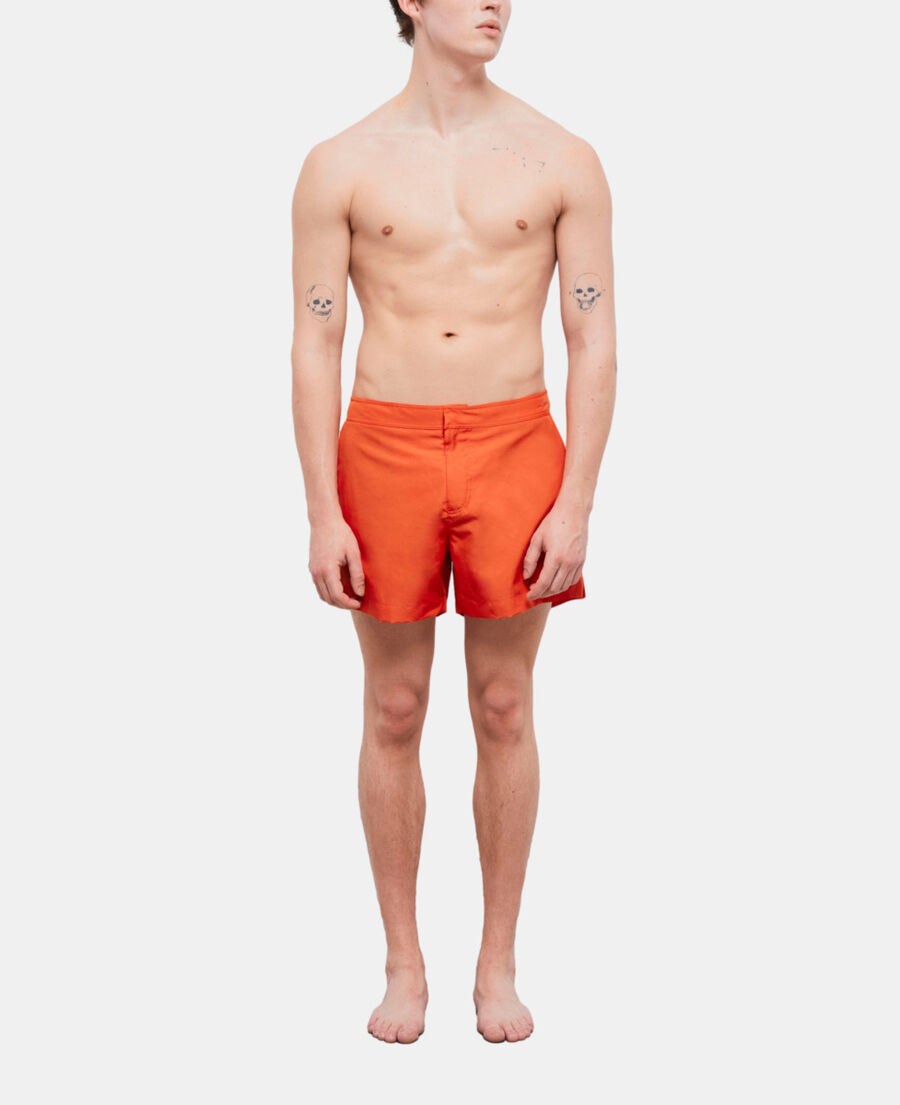 The Kooples HOMME PUMPKIN short de bain orange avec logo