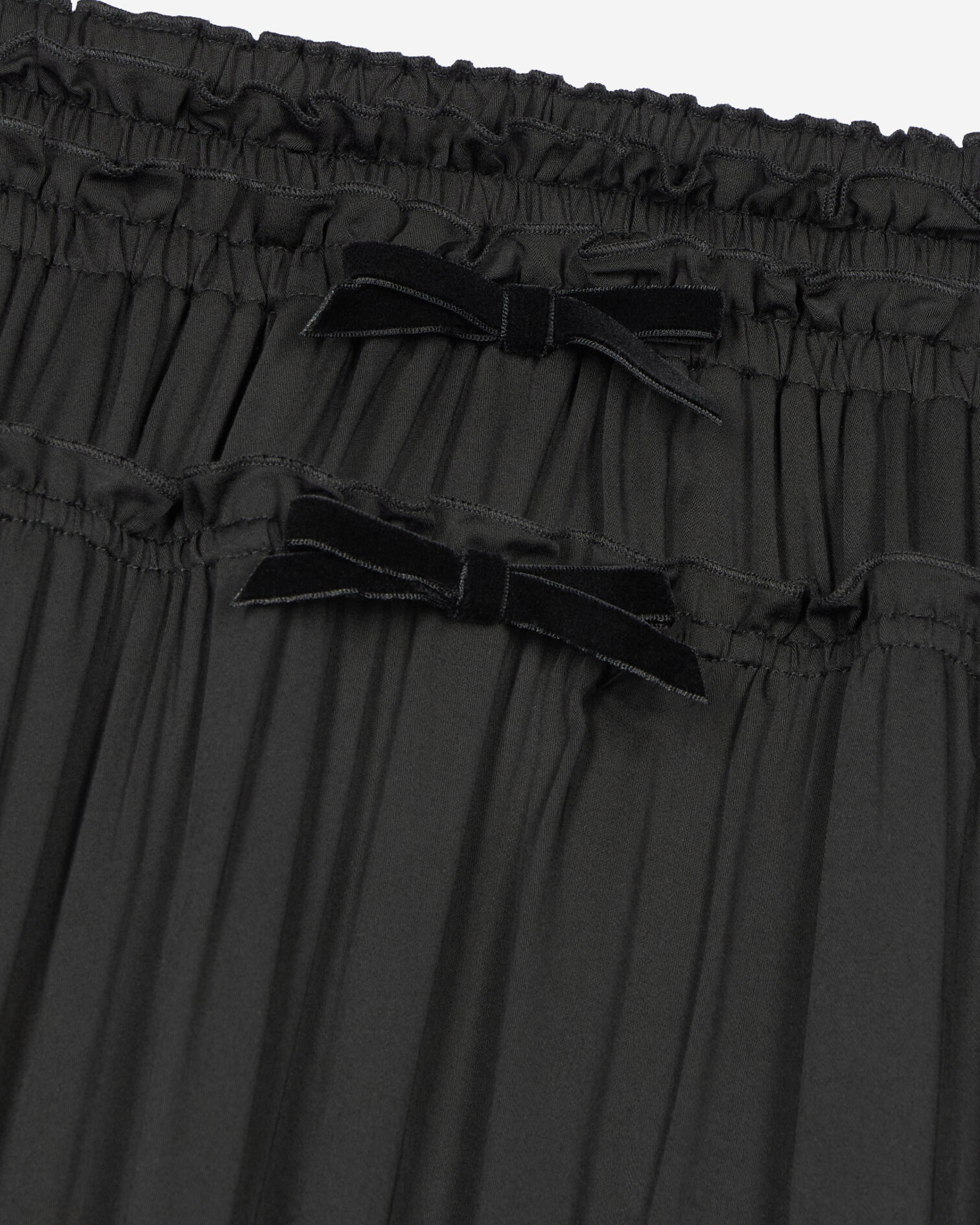 Long black skirt with bows, BLACK, hi-res image number null