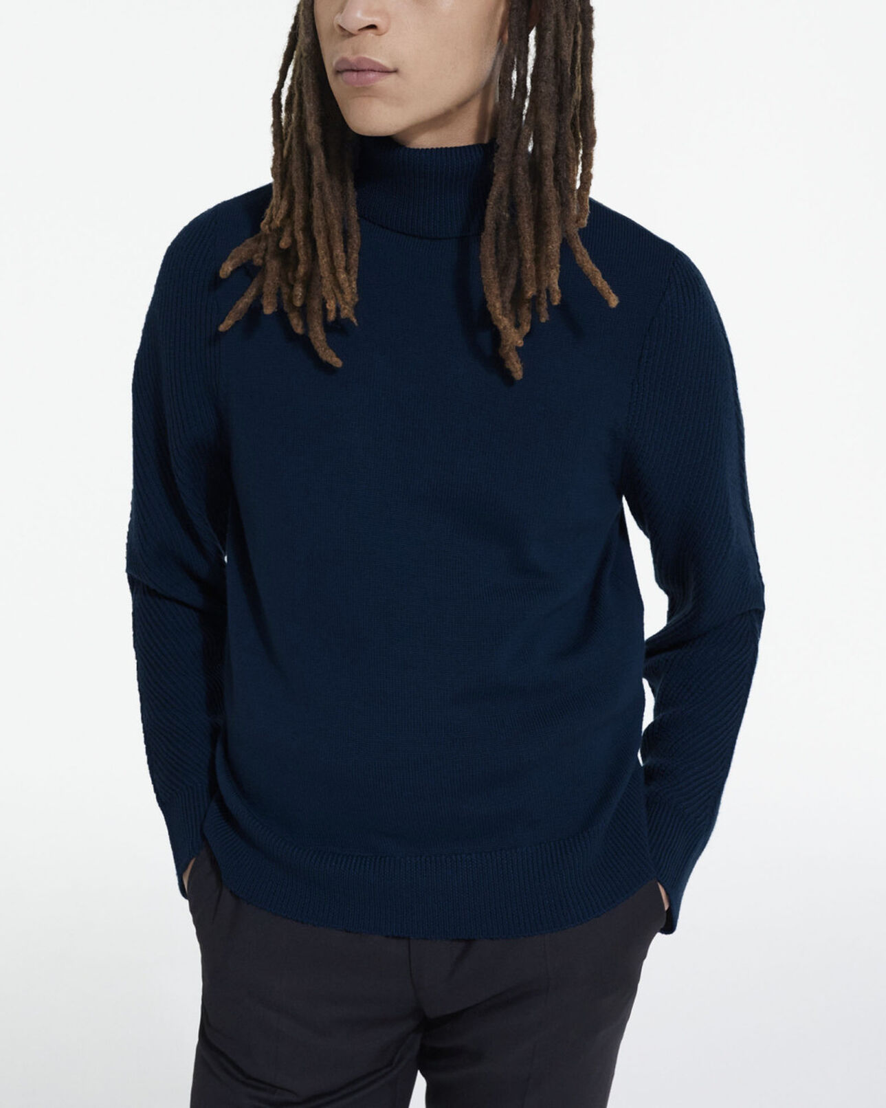 The Kooples MEN BLUE blue wool sweater