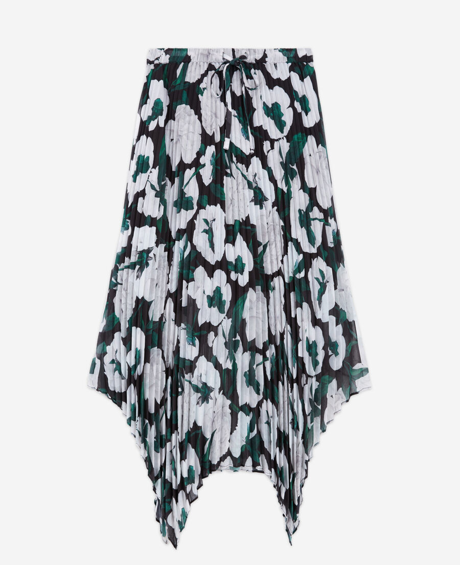 long printed skirt