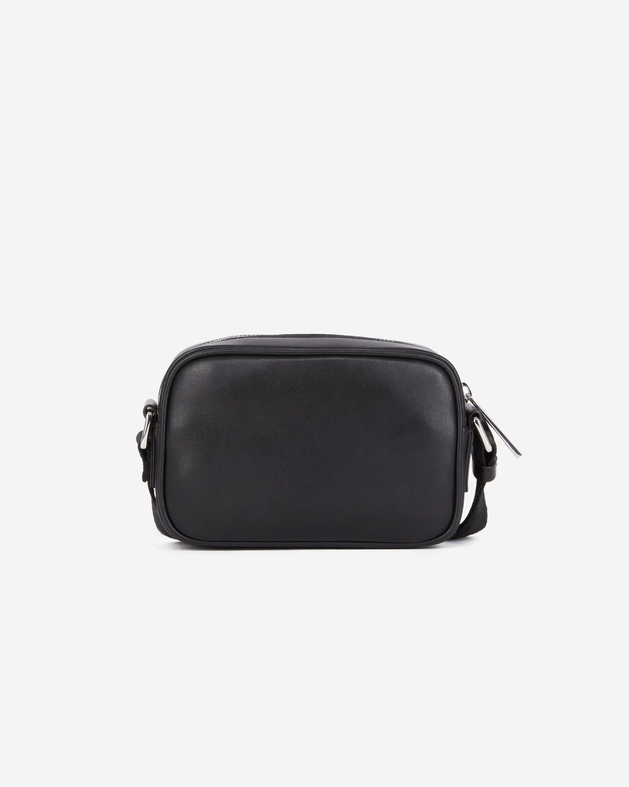 The Kooples HOMME BLACK sac messenger small en cuir noir