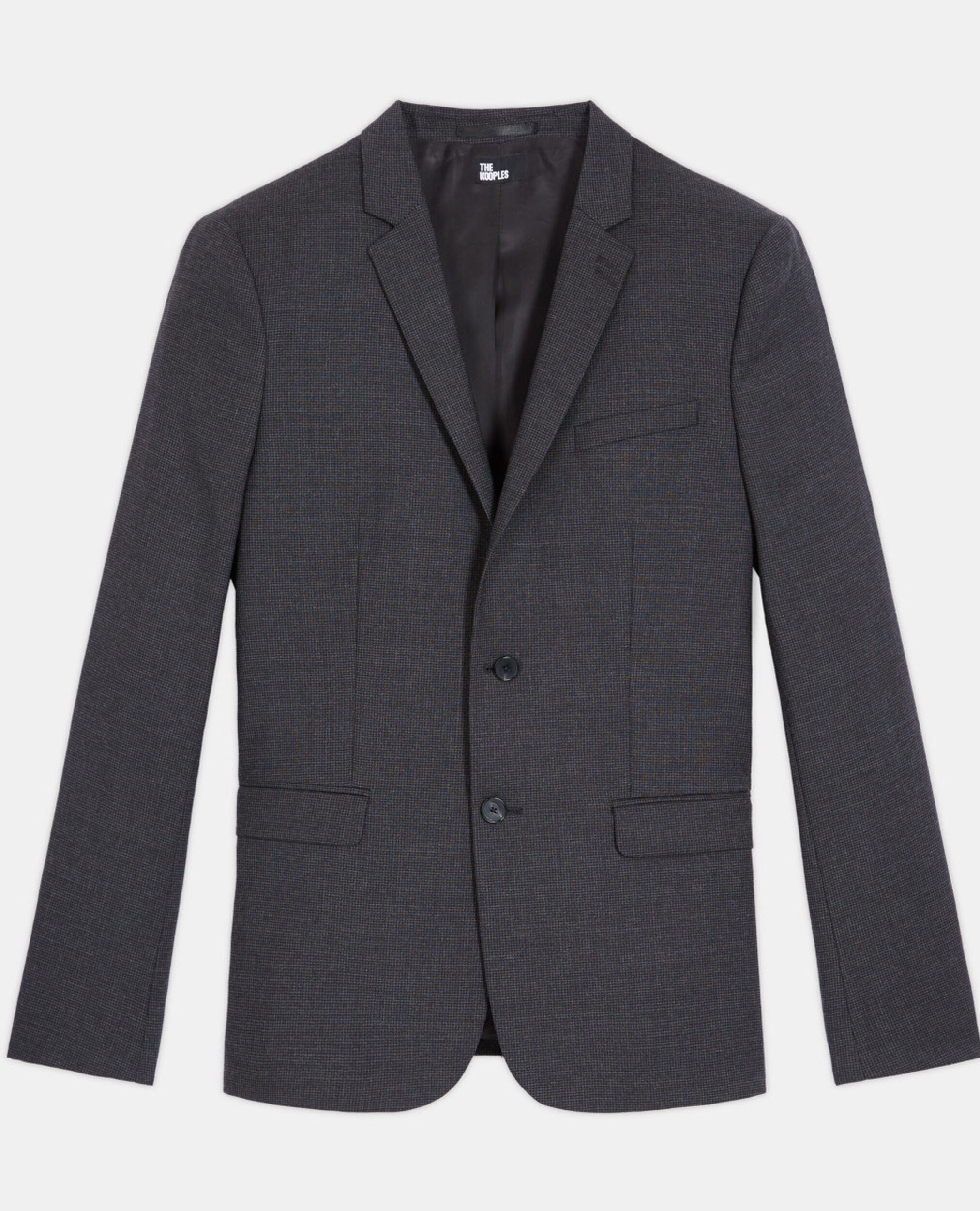 Black wool suit jacket, BLACK, hi-res image number null