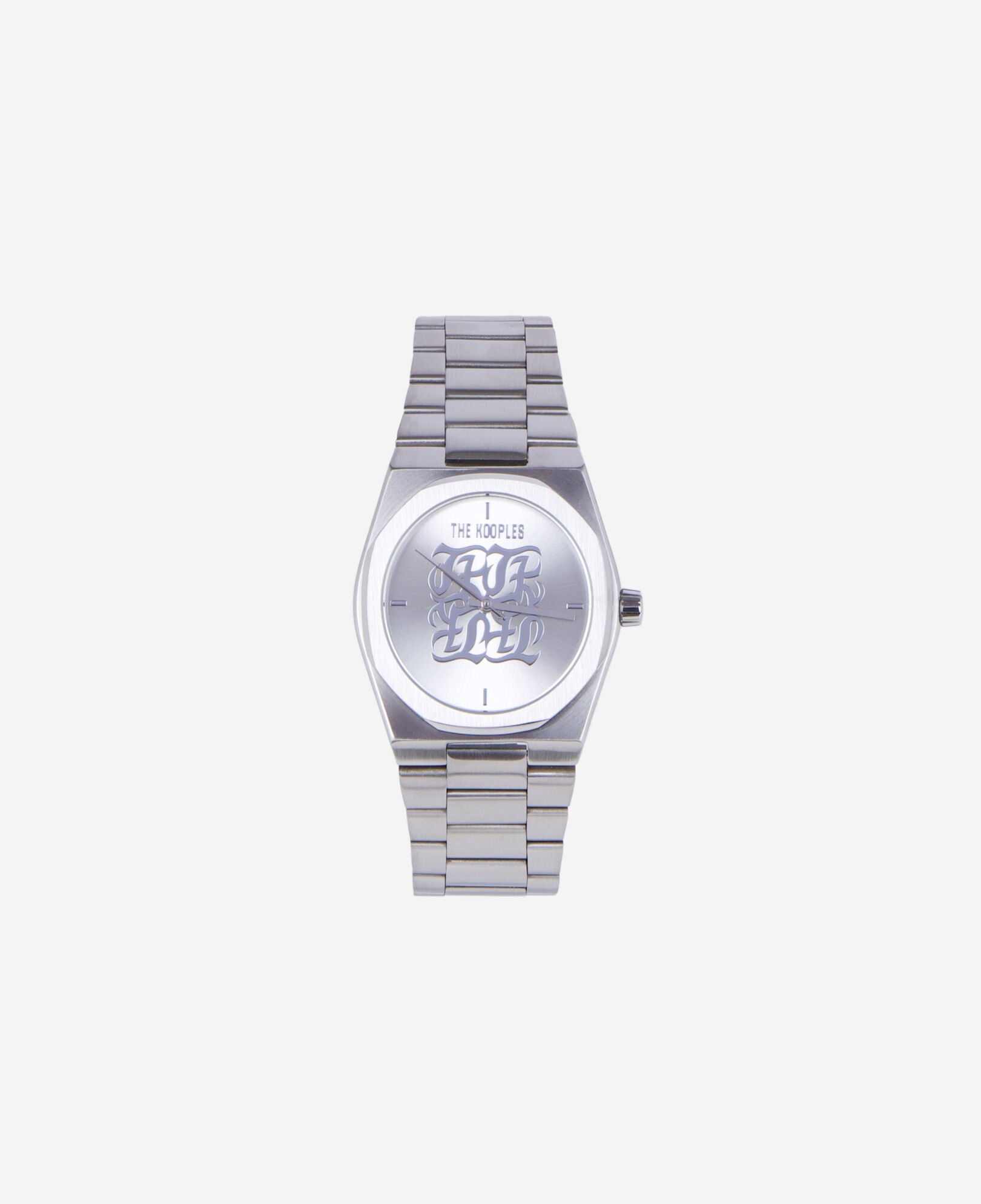 The Kooples MIXED SILVER monogram watch 