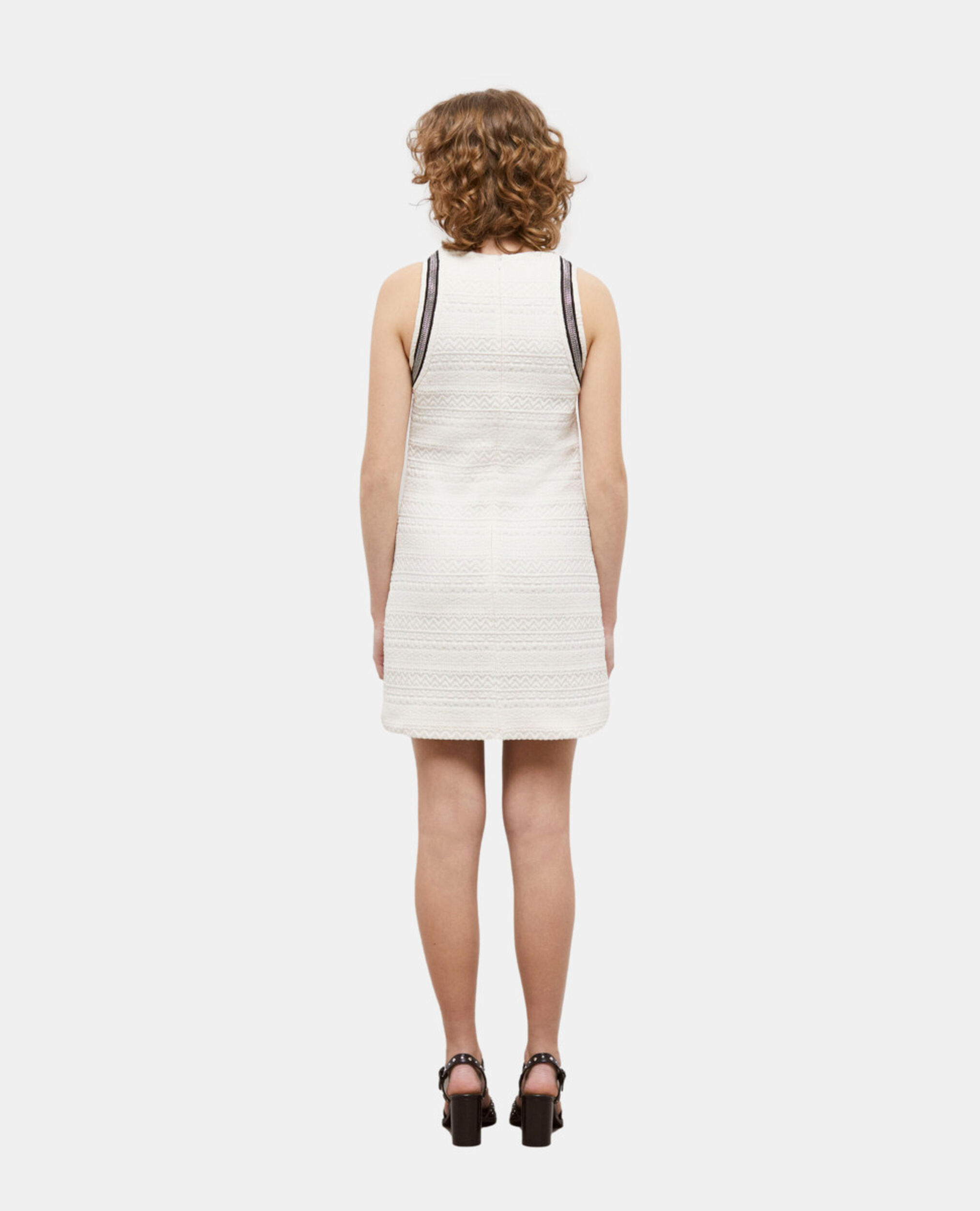 Short ecru dress, ECRU, hi-res image number null