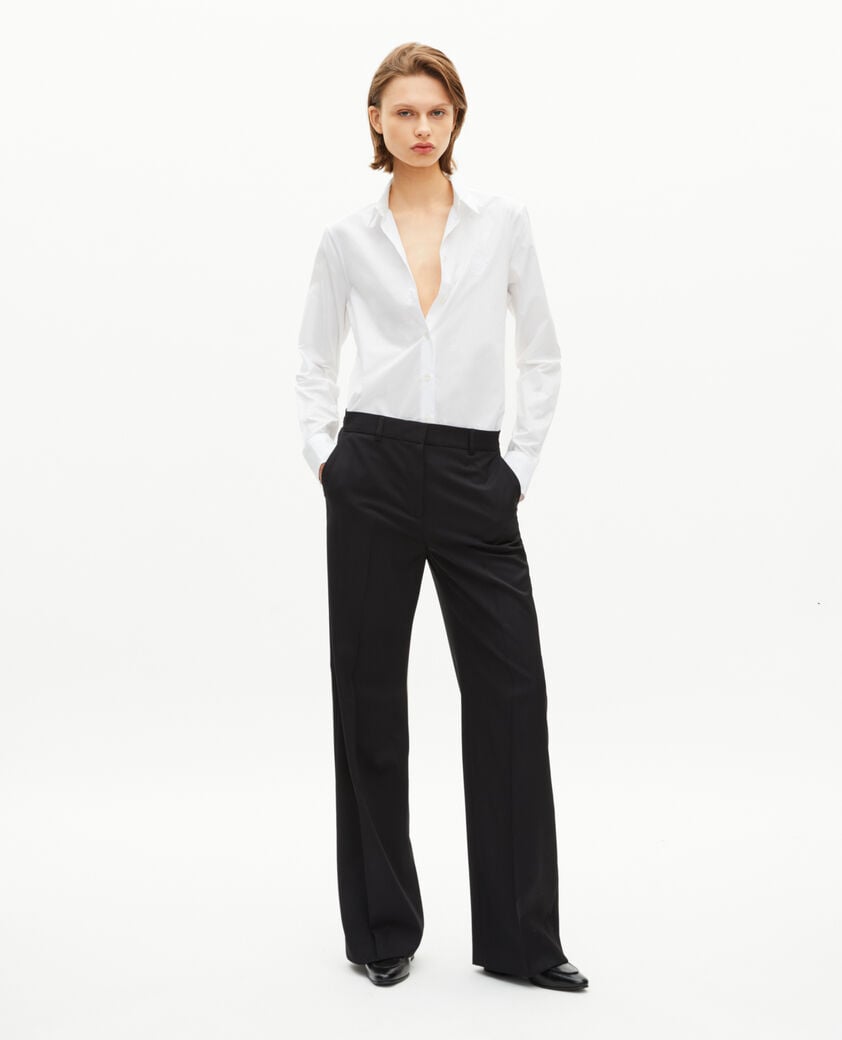 The Kooples FEMME WHITE chemise en popeline blanche
