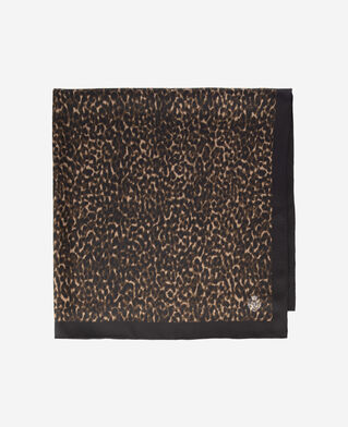 The Kooples MUJER LEOPARD pañuelo de seda con estampado de leopardo