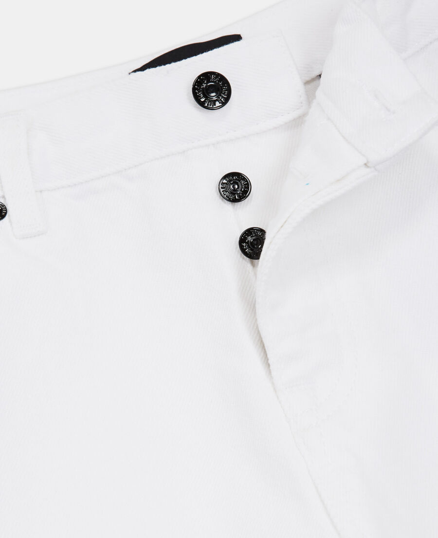 jean droit blanc