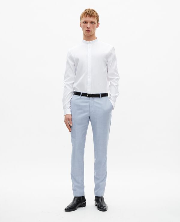 The Kooples MEN BLUE blue slim fit wool suit pants