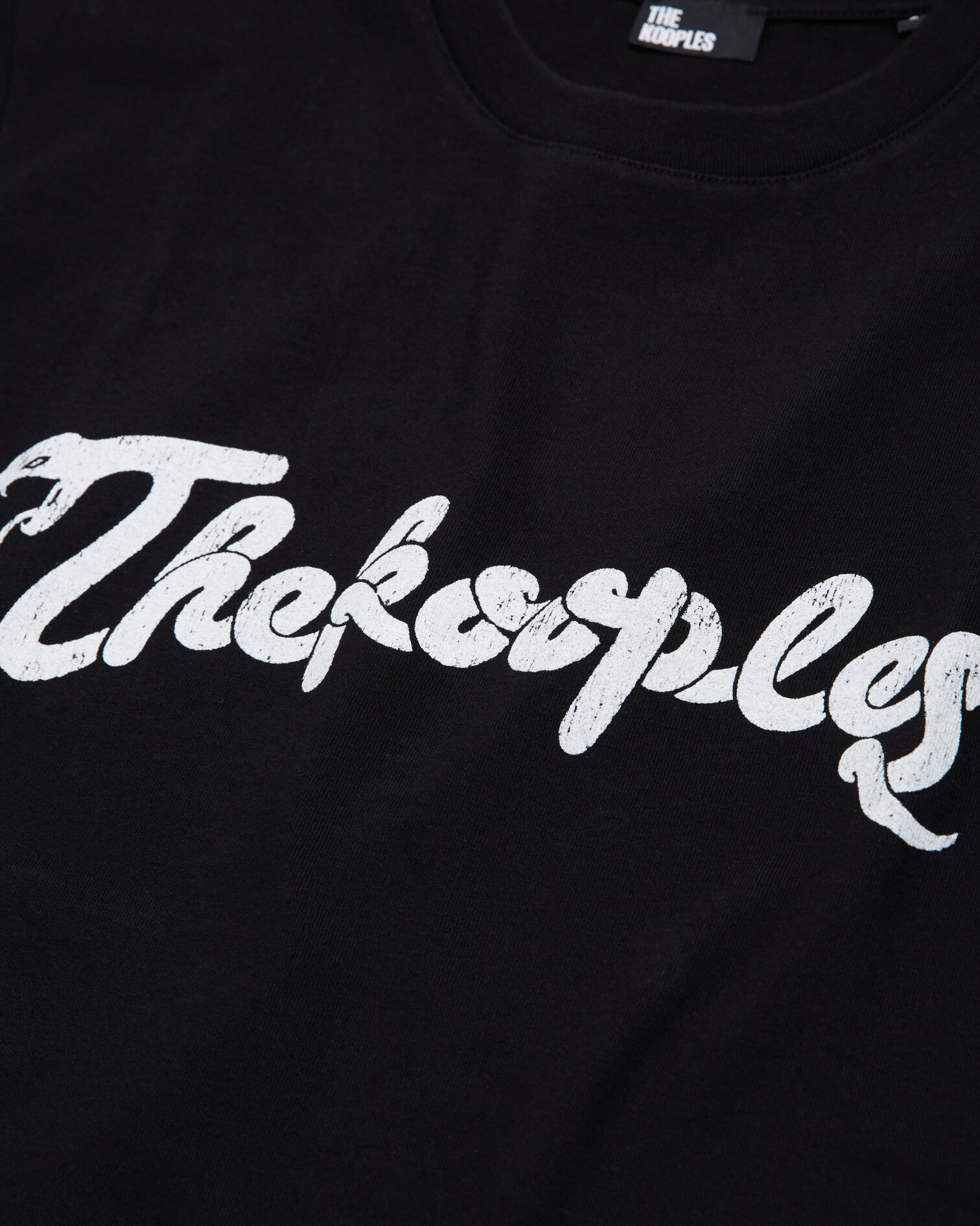 Men's black t-shirt with snake logo print, BLACK WASHED, hi-res image number null