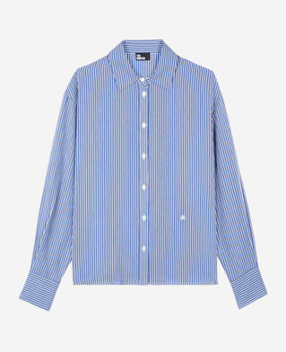 The Kooples WOMEN BLUE WHITE striped shirt