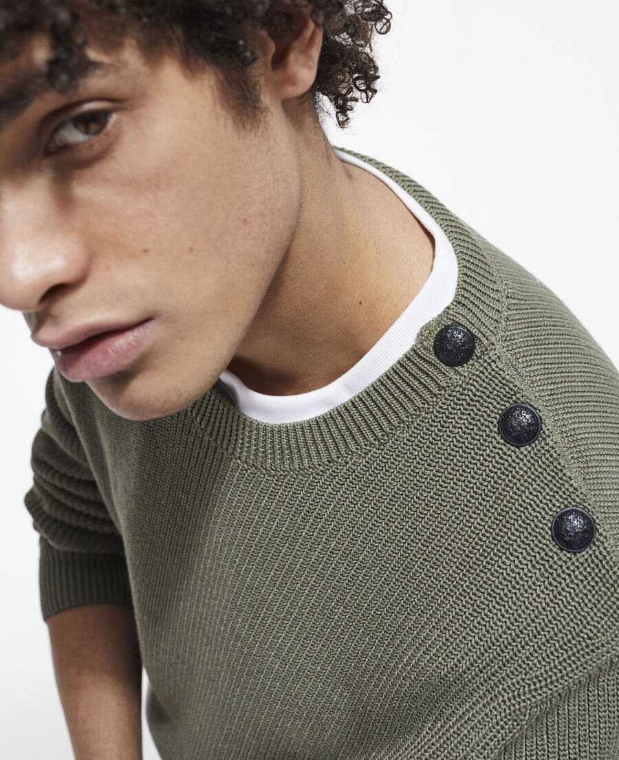 The Kooples HOMME LICHEN pull kaki