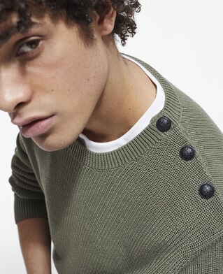 The Kooples HOMME LICHEN pull kaki