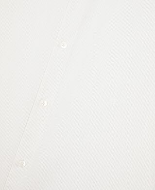 The Kooples HOMME WHITE / BLACK chemise formelle col officier blanche