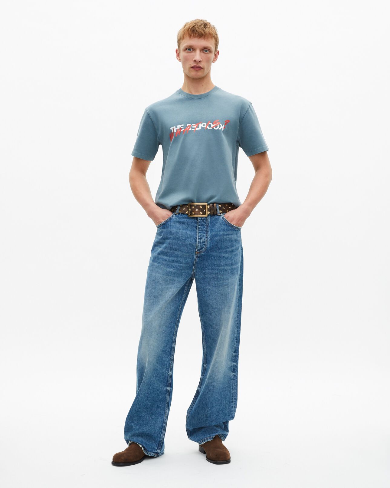 The Kooples HOMBRE BLUE GREY what is camiseta azul