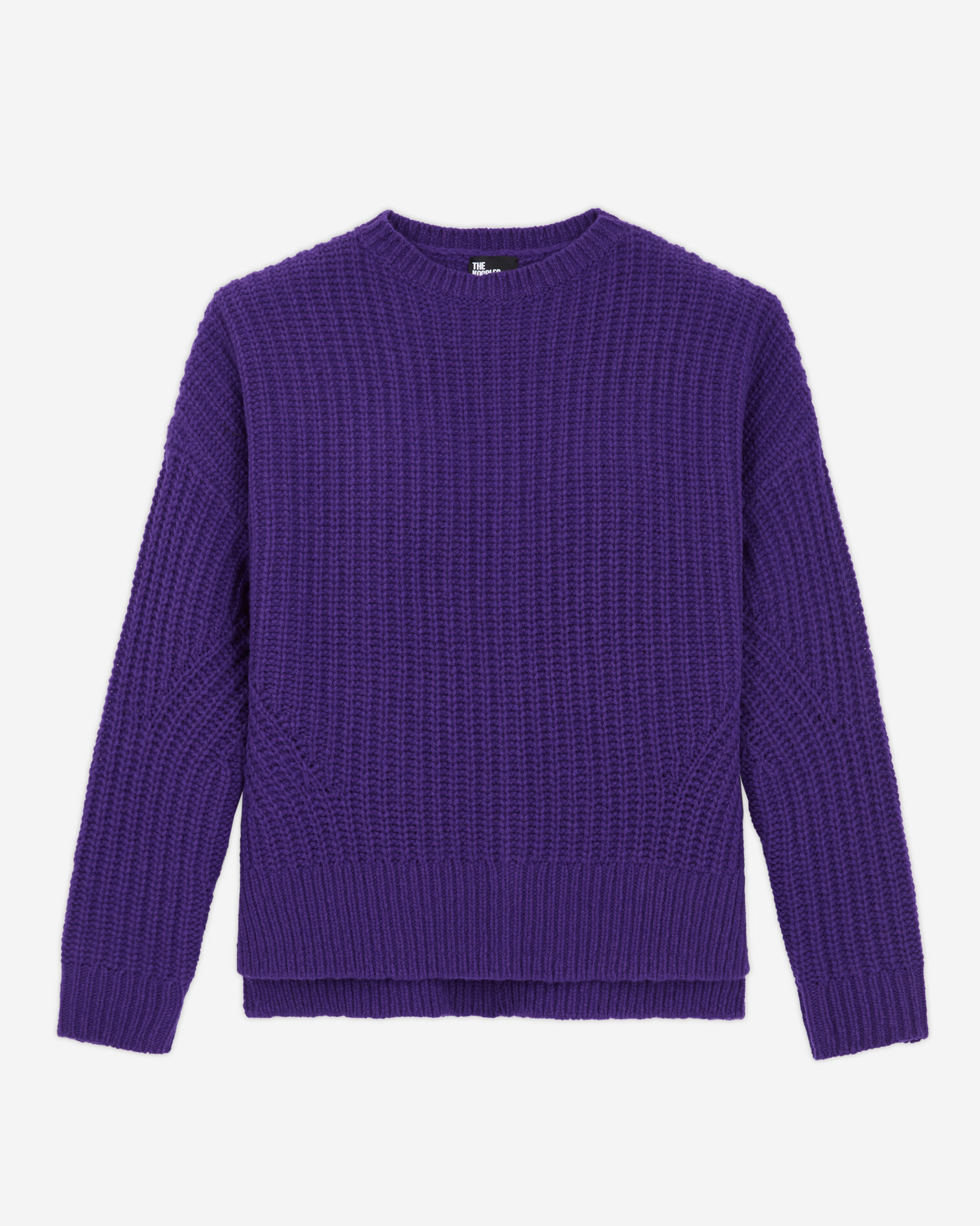 Purple wool sweater, PURPLE, hi-res image number null