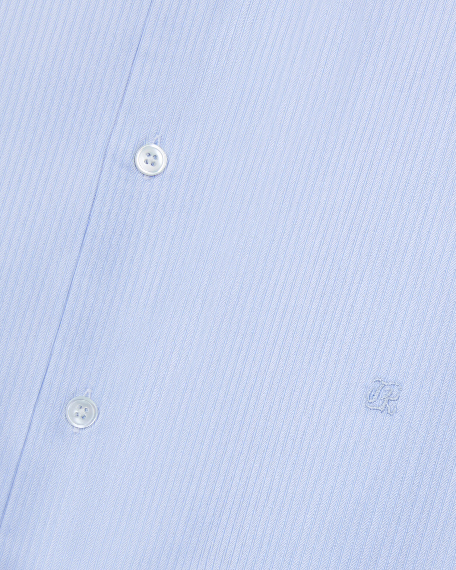 Blue herringbone striped formal shirt, BLUE WHITE, hi-res image number null