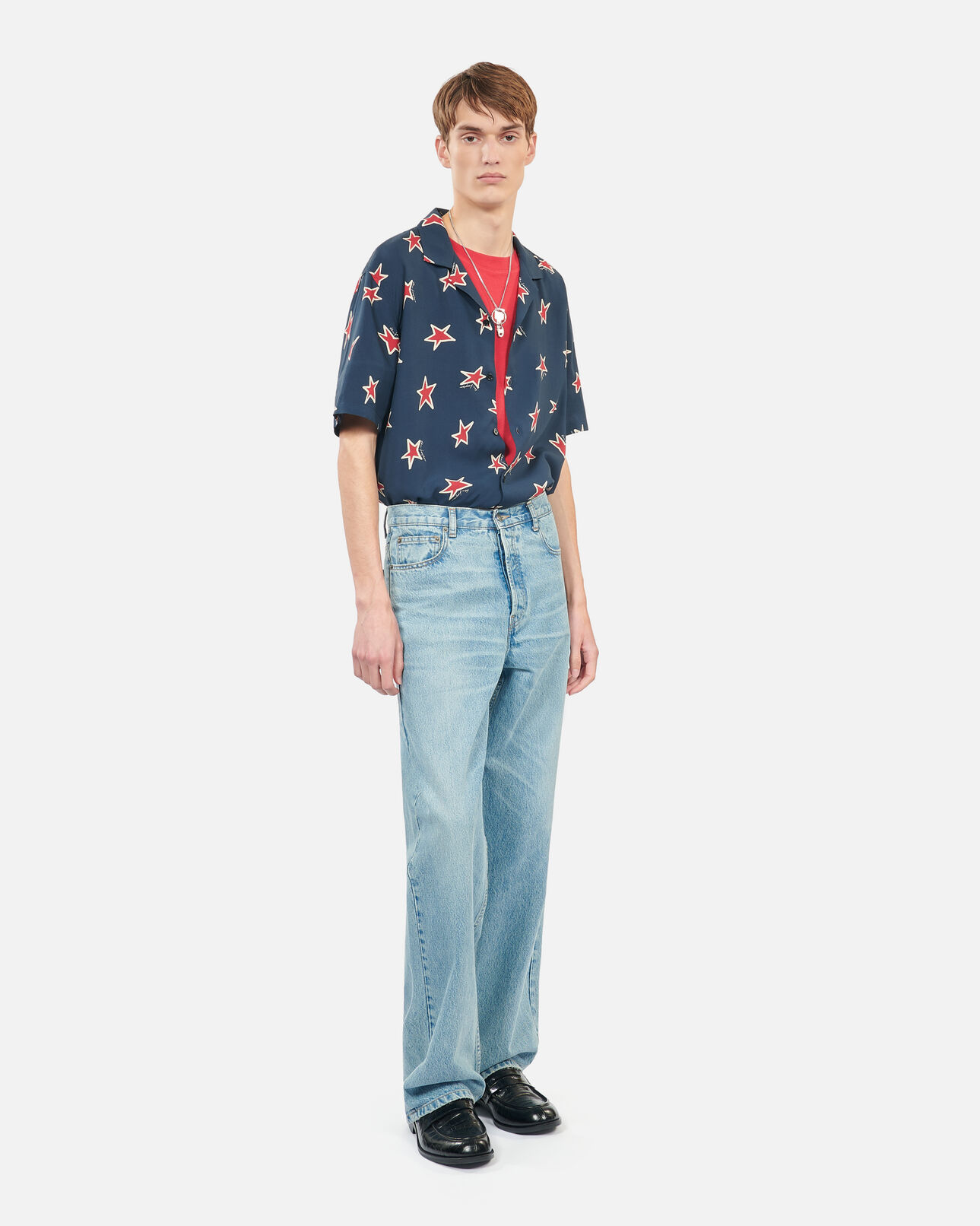 The Kooples MEN BLUE/GREEN straight blue jeans