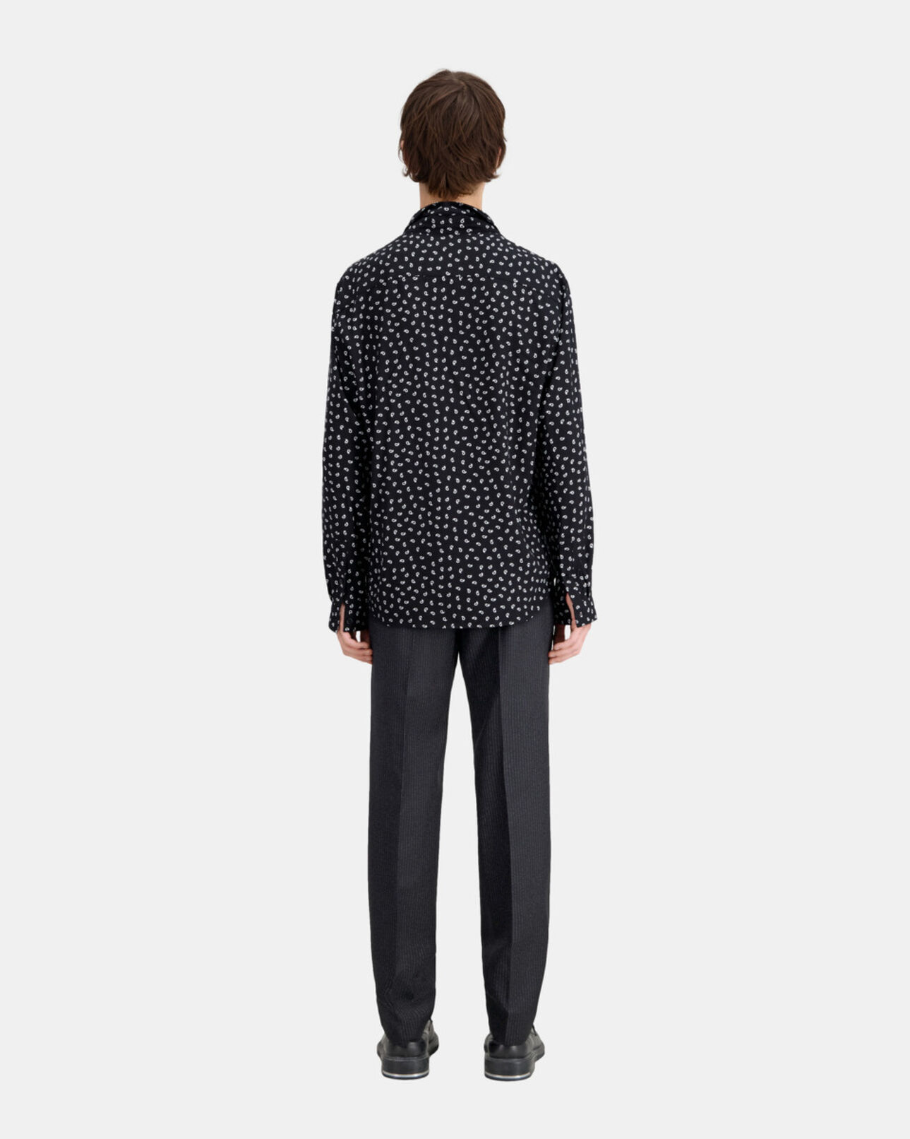 The Kooples HOMBRE BLACK WHITE camisa estampada