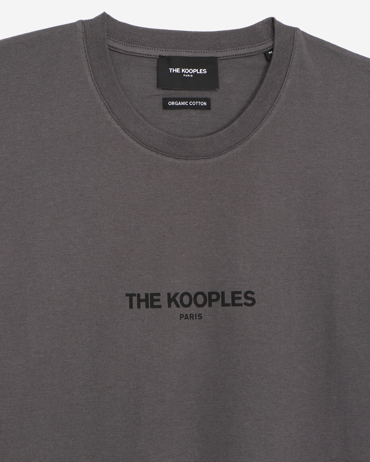 The Kooples HERREN ANTHRACITE baumwoll-t-shirt anthrazitgrau logo