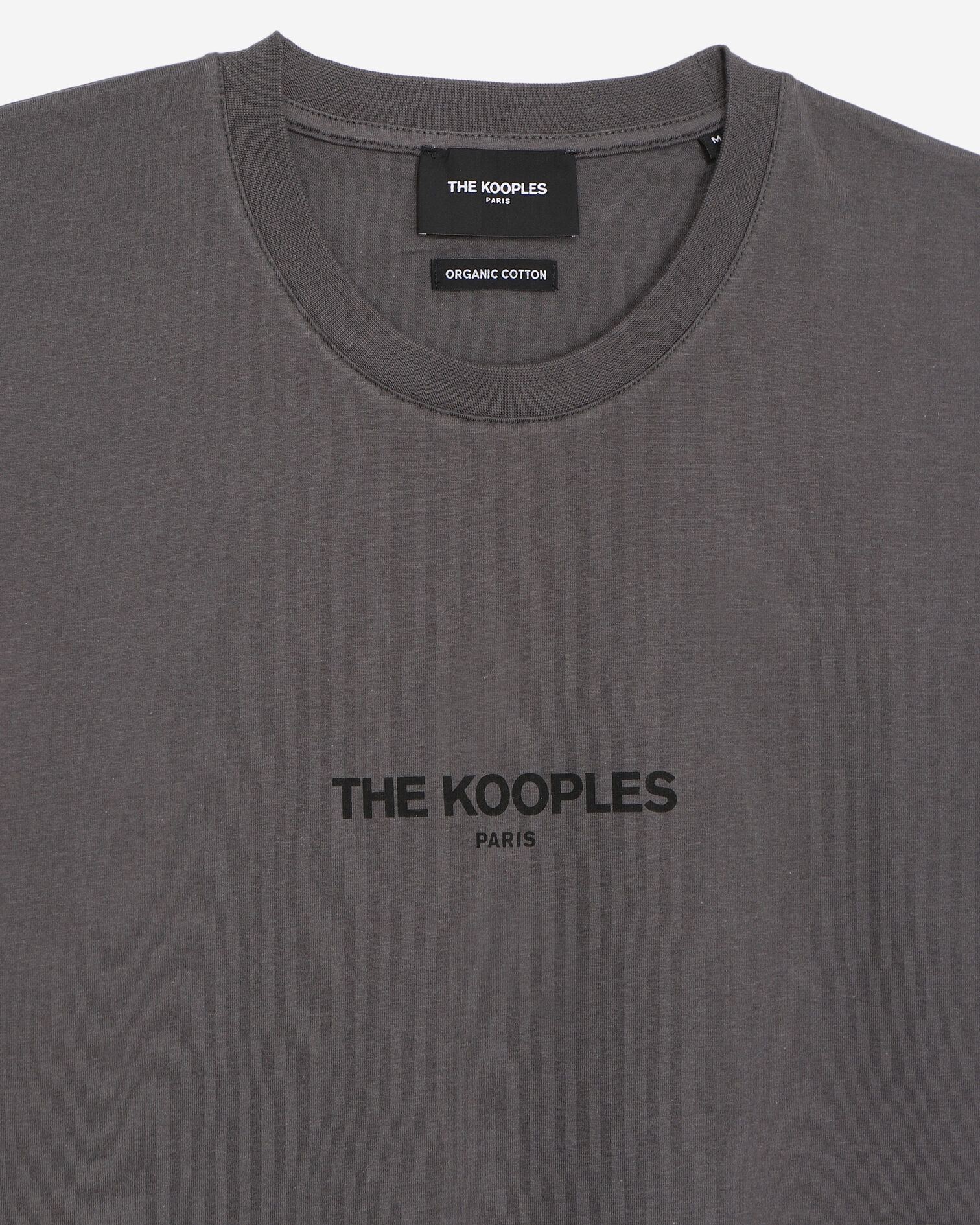 Baumwoll-T-Shirt anthrazitgrau Logo, ANTHRACITE, hi-res image number null