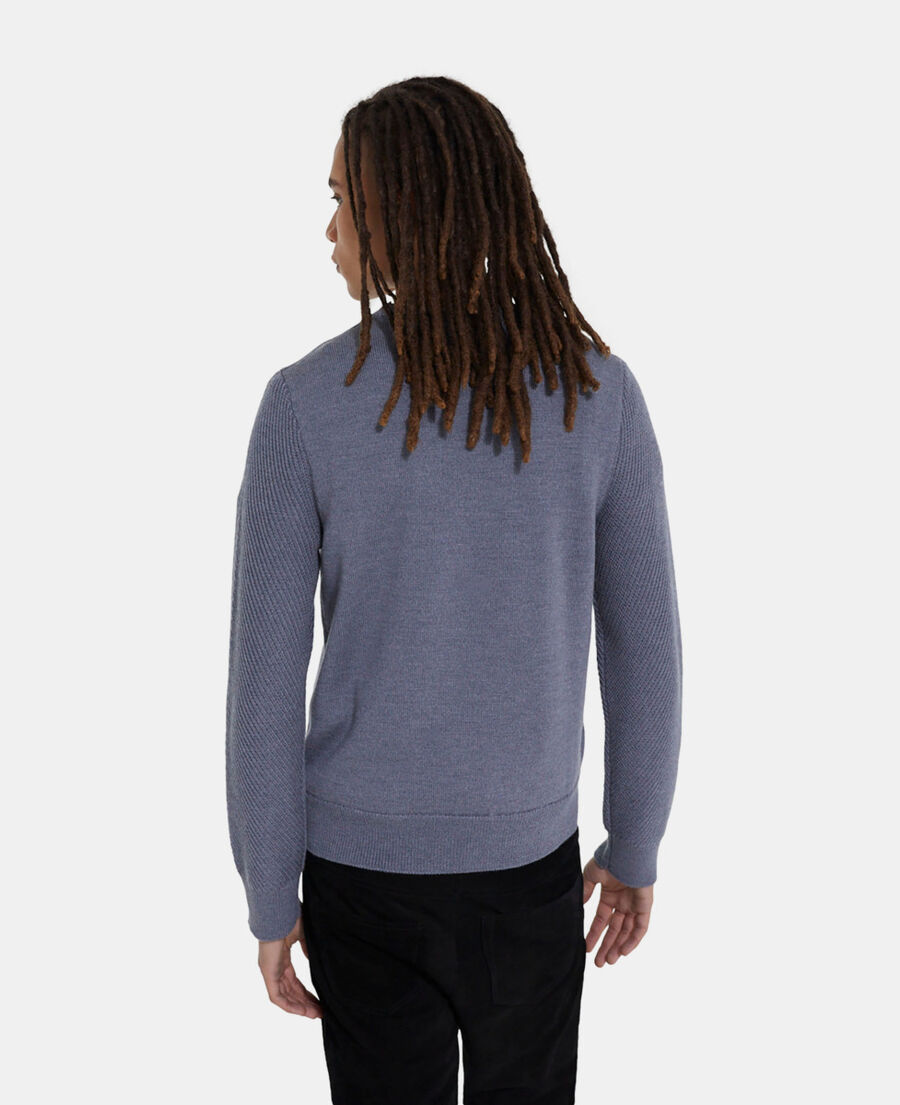 pull en laine gris