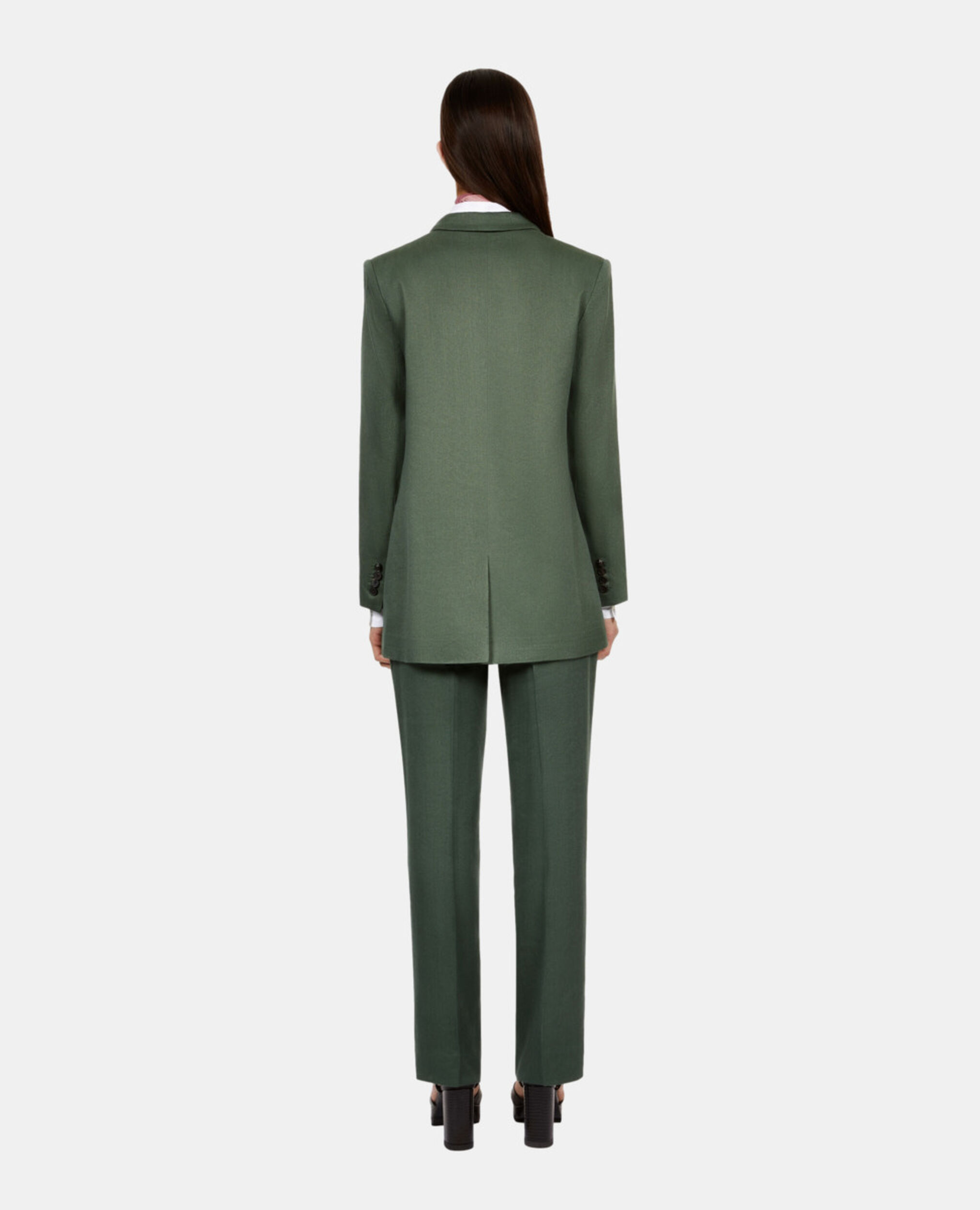 Green suit jacket, WOOD KAKI, hi-res image number null
