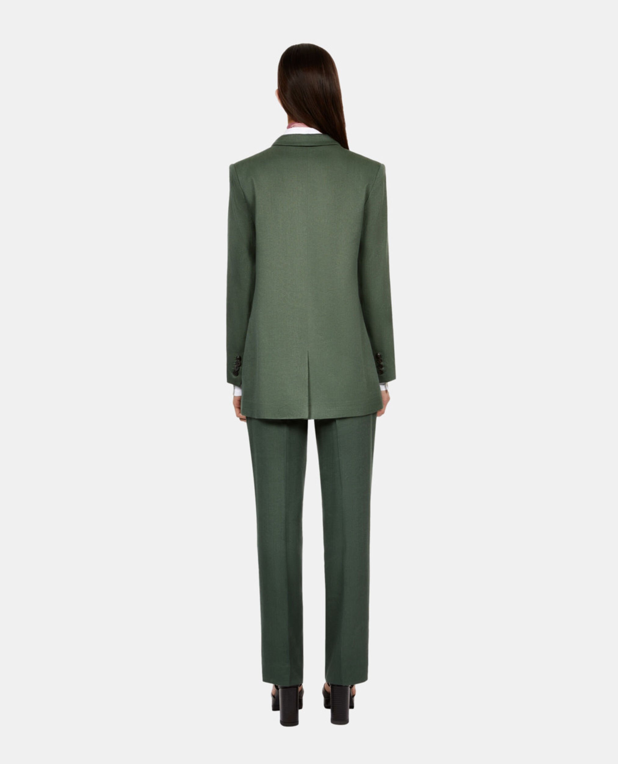 Green suit jacket, WOOD KAKI, hi-res image number null