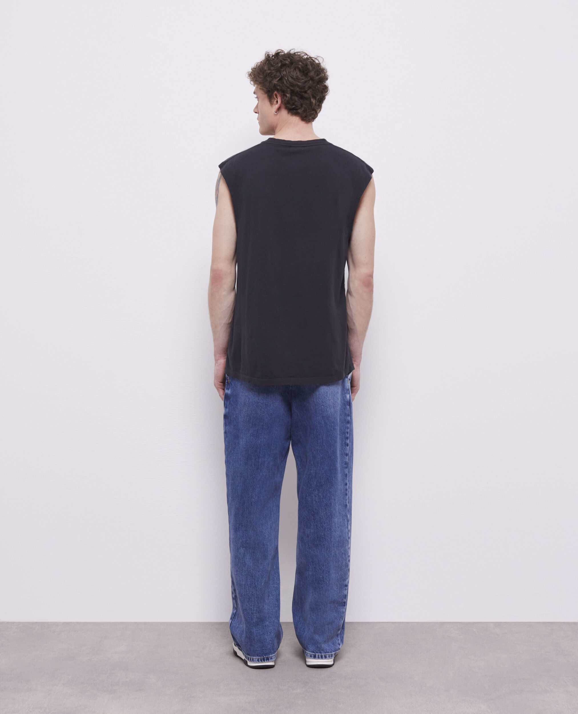 Camiseta serigrafiada negra, BLACK WASHED, hi-res image number null