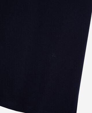 The Kooples MEN NAVY navy blue plain straight unisex t-shirt