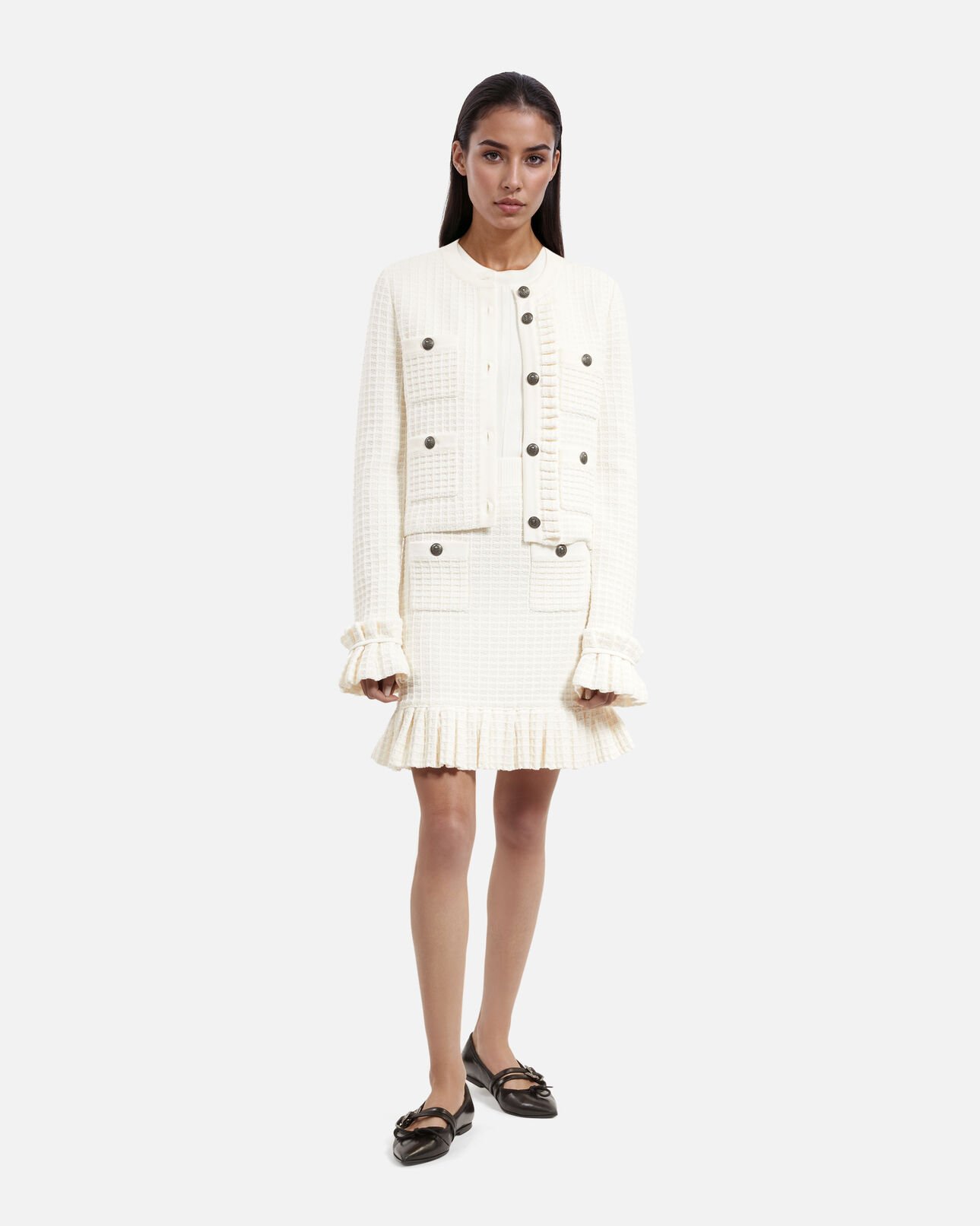The Kooples DAMEN ECRU strickjacke ecru