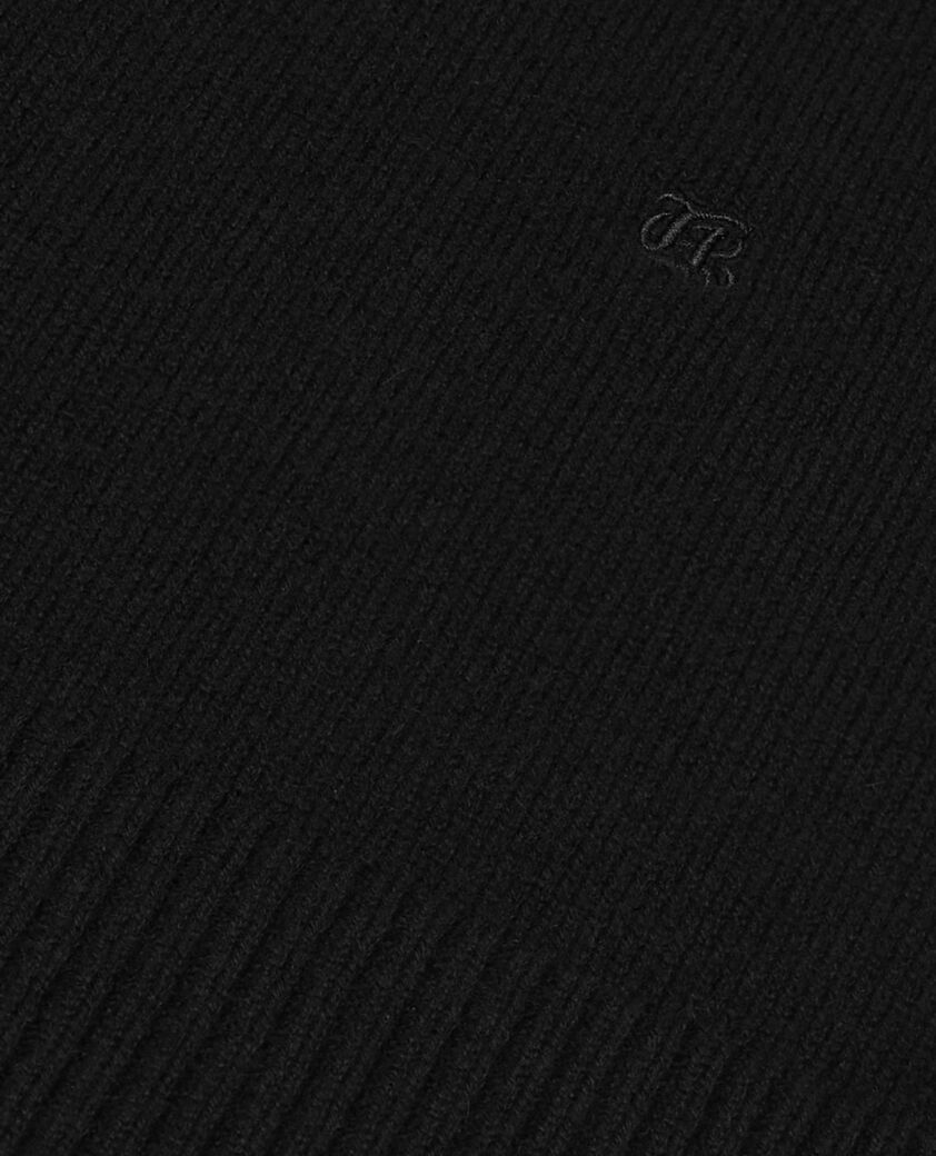 The Kooples FEMME BLACK pull col montant en cachemire noir