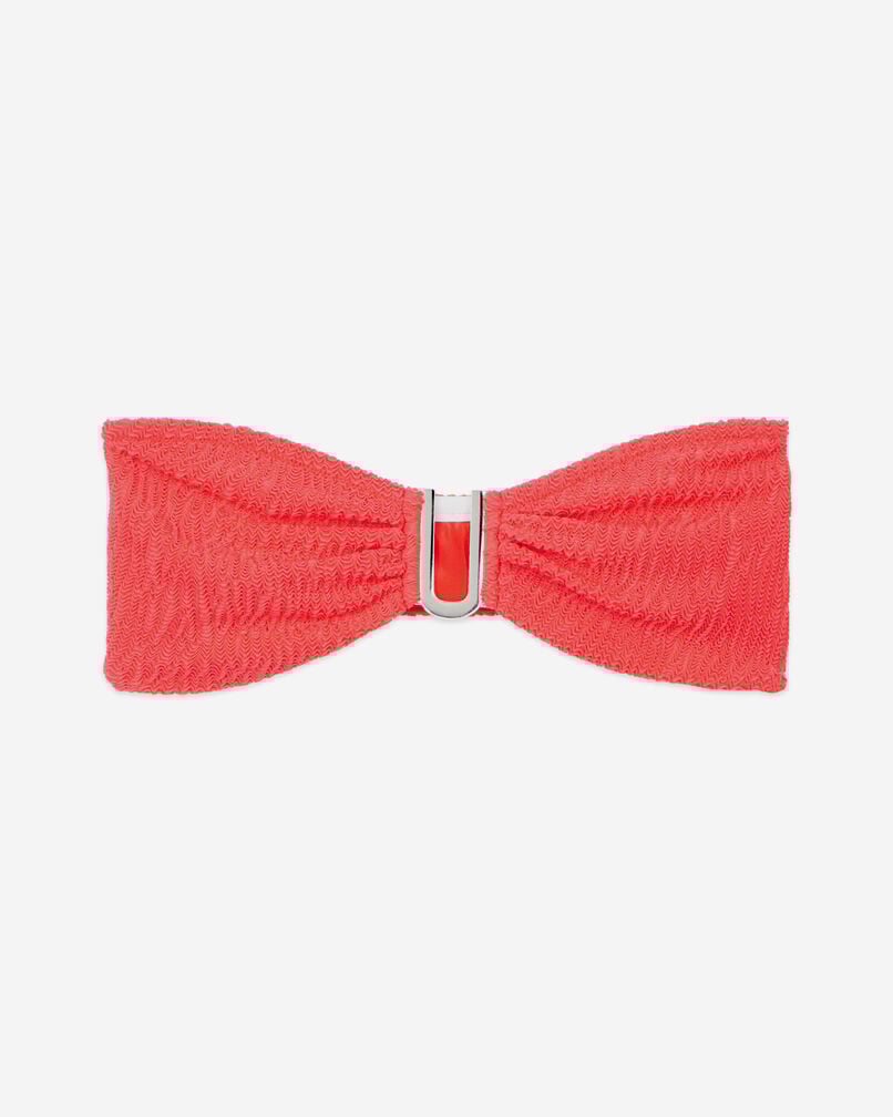 The Kooples WOMEN RED the kooples x luz bandeau swimming costume top red