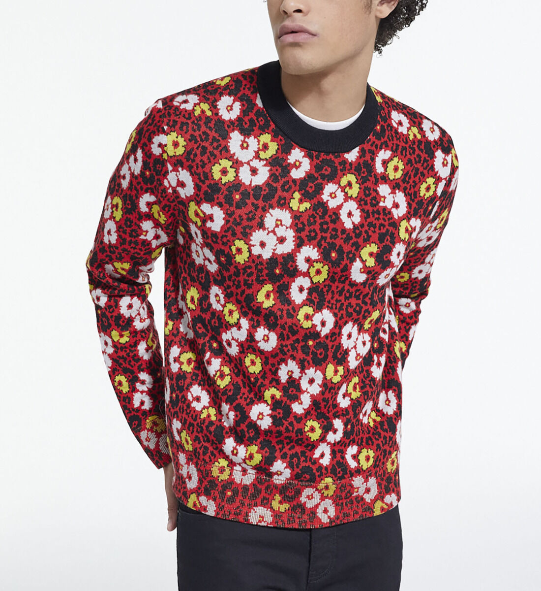 Floral sweater mens sale