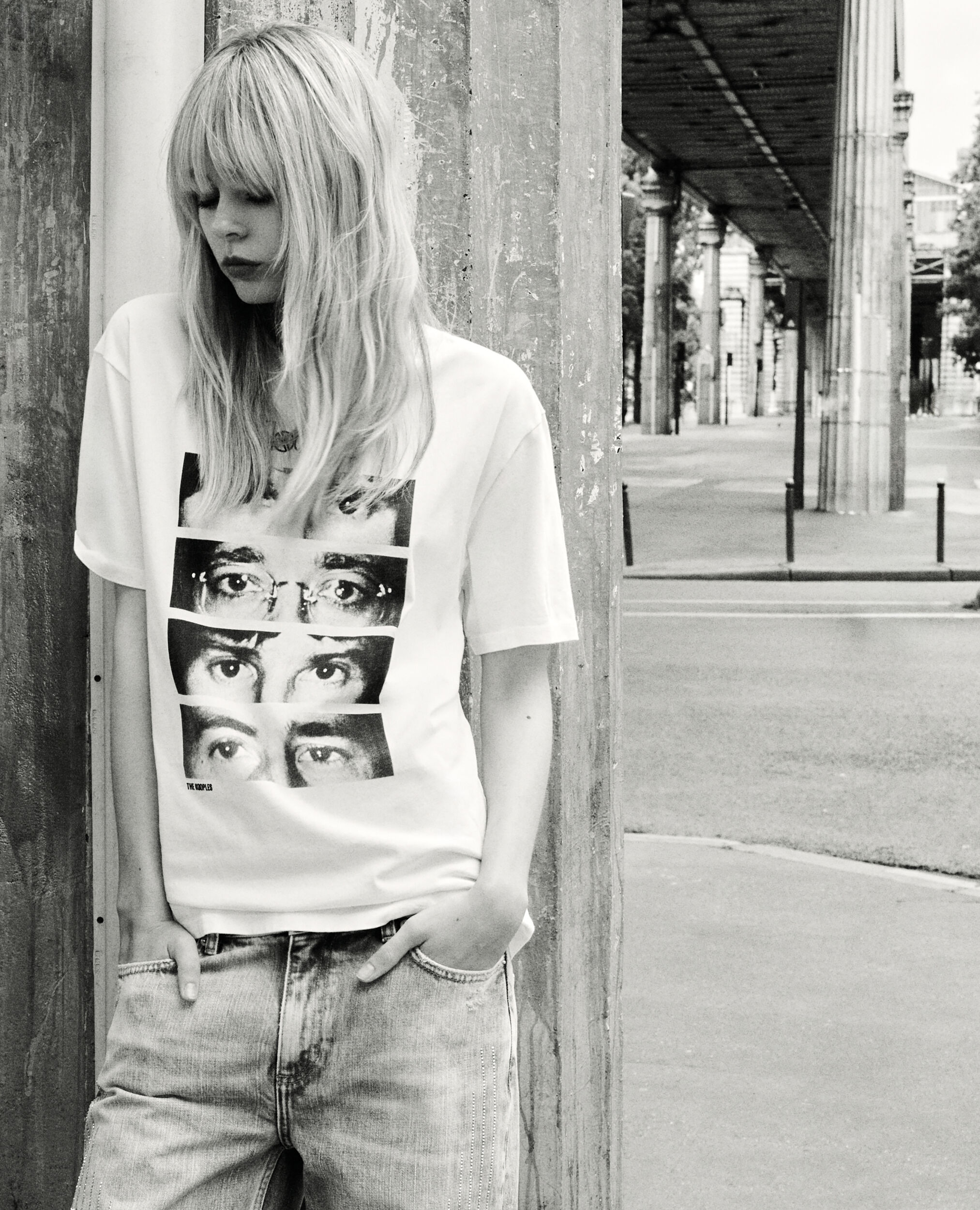 Mixed t-shirt The Doors X The Kooples ecru, ECRU, hi-res image number null