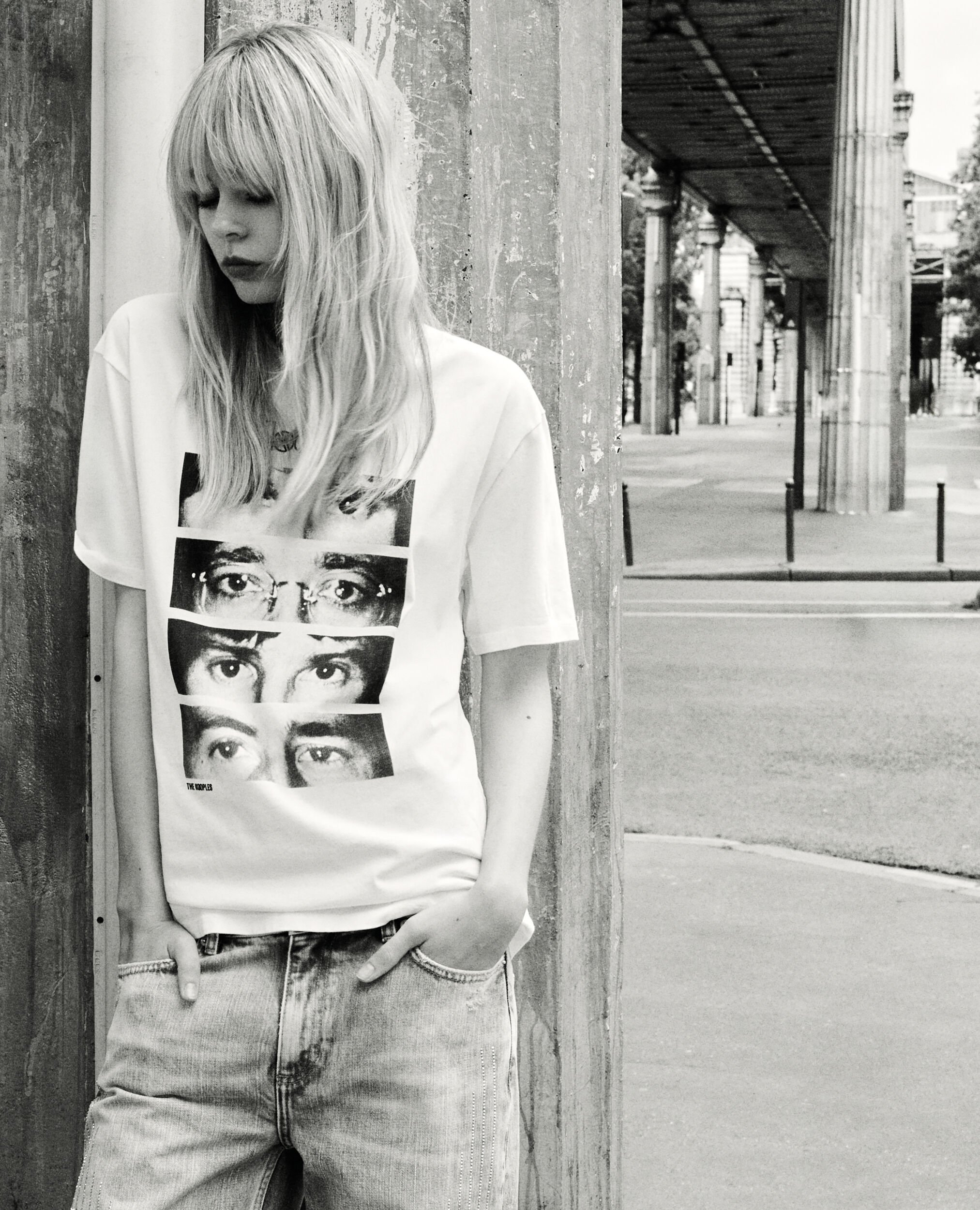 Mixed t-shirt The Doors X The Kooples ecru, ECRU, hi-res image number null