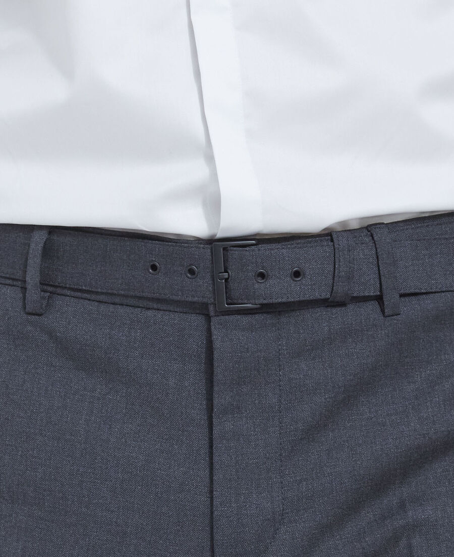 The Kooples HOMBRE DARK GREY pantal&oacute;n de traje ajustado gris de lana