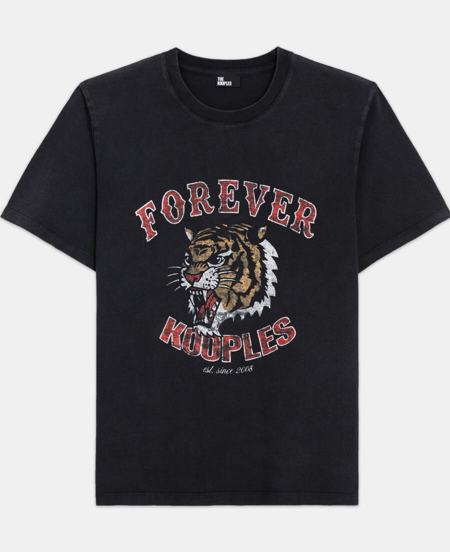 black t-shirt
