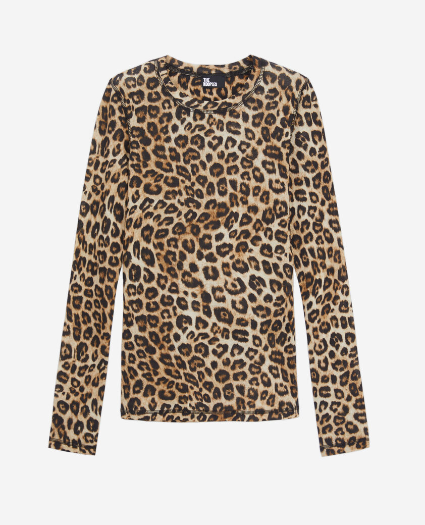 The Kooples WOMEN LEOPARD women's printed t-shirt