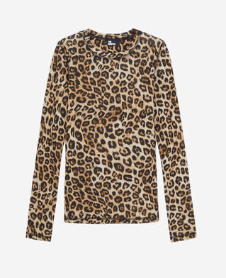 The Kooples WOMEN LEOPARD women's printed t-shirt